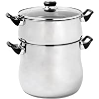 Crealys Cuscusera- Acero Inoxidable- Plata- Centimeters